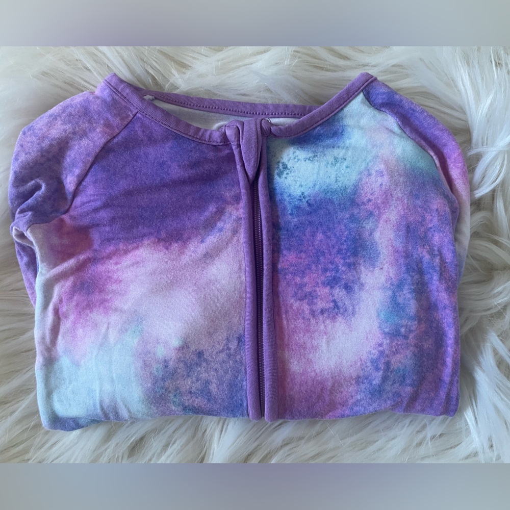 Little Sleepies Purple Watercolor Zippy